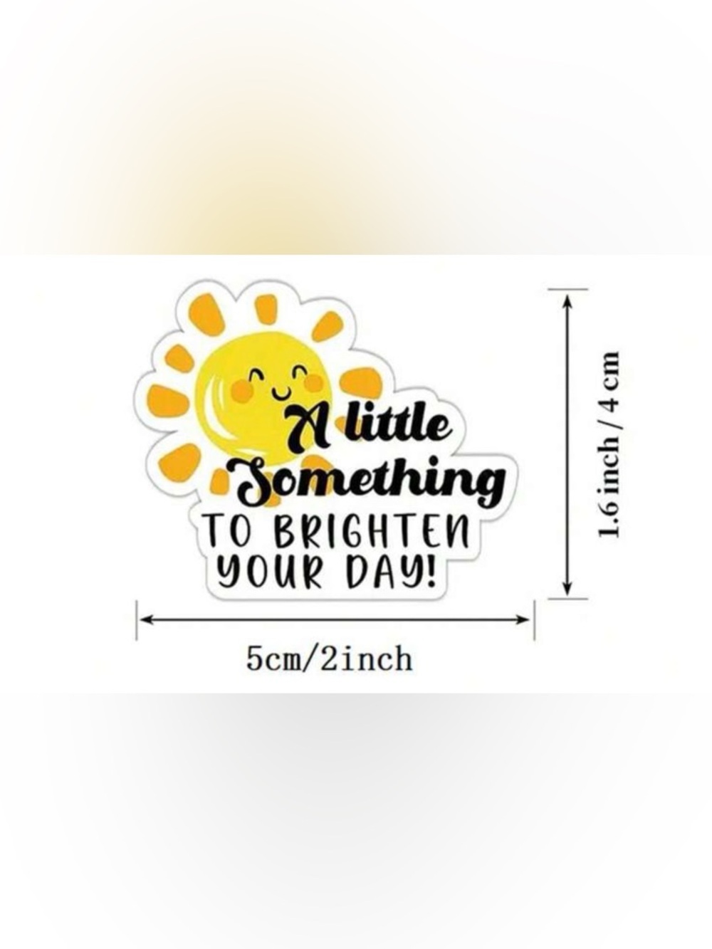 🌈 “A Little Something to Brighten Your Day” Stickers - Picture 2 of 2